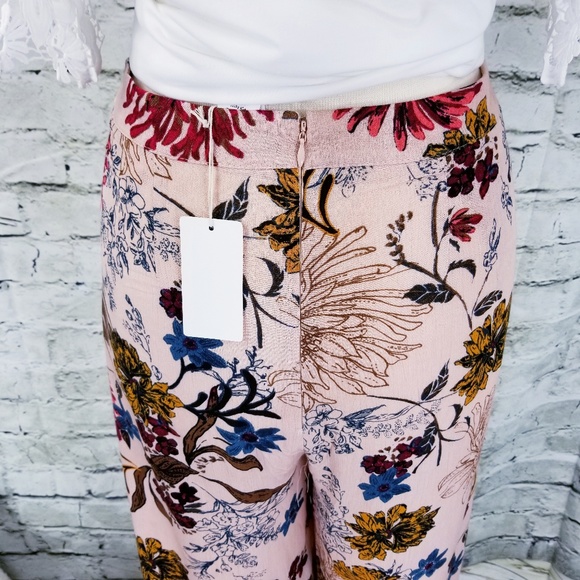 NEW Floral Palazzo Wide Leg Flowing Pants NWT S M & L - Picture 6 of 8